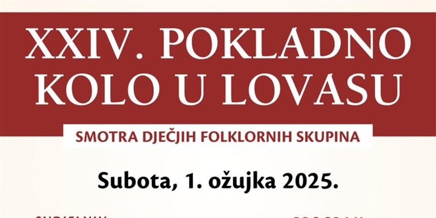 U subotu 1. ožujka 24. Pokladno kolo u Lovasu – smotra dječjih skupina